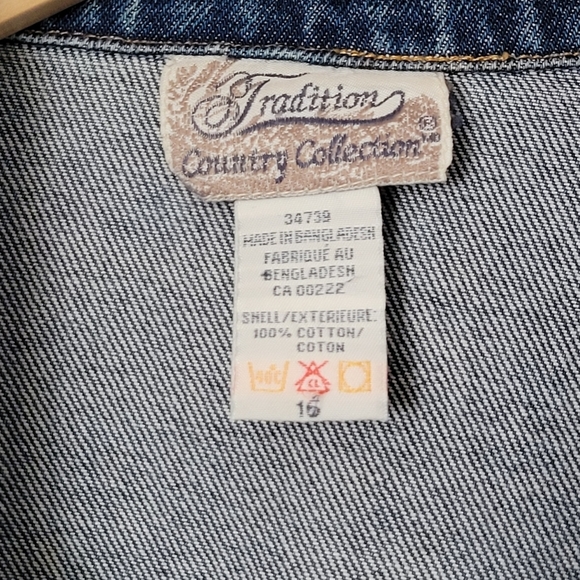 Vintage Denim Mom Chore Coat | size 16 - Picture 3 of 5